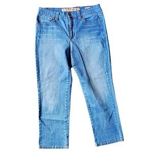NINE West Vintage America Jeans size 10 Blue Crop Classic Rise Denim